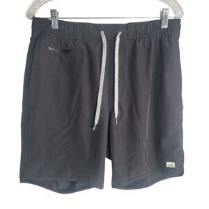 Vuori Black Men's Flat Front Shorts